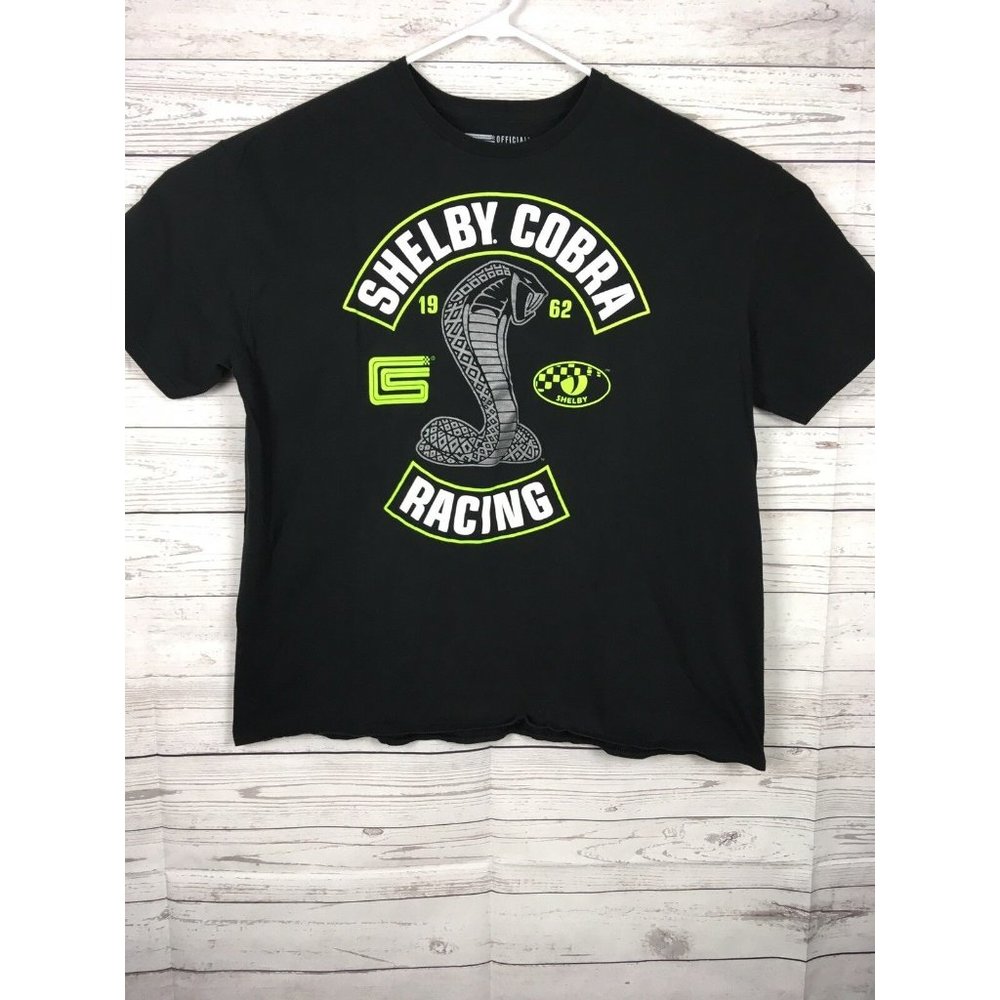 Shelby Cobra Racing T-Shirt Mens 2XL Black Official Lic Product Muscle Car 1962‎